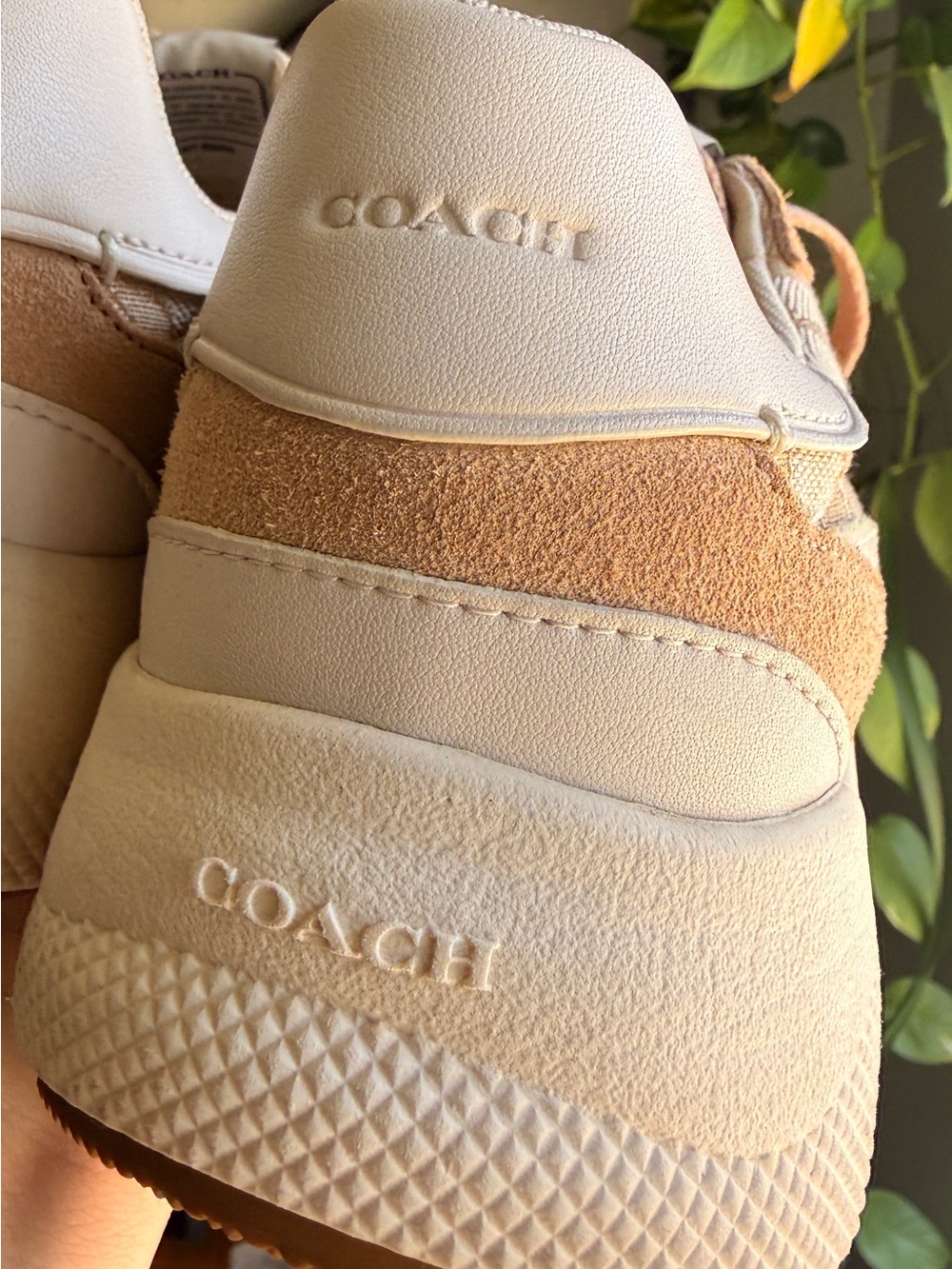 Coach Pink Blush Suede & Signature Logo Sneakers - Picture 8 of 14